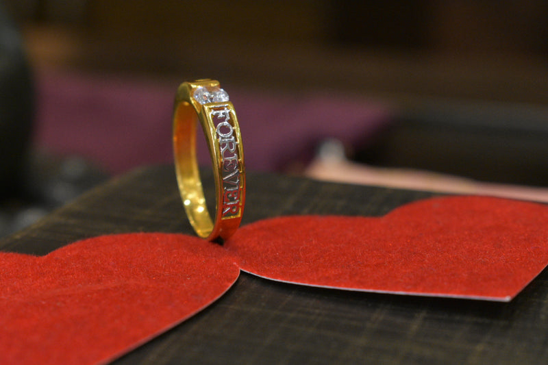 Eria 22K Gold Swarovski Ring - R73