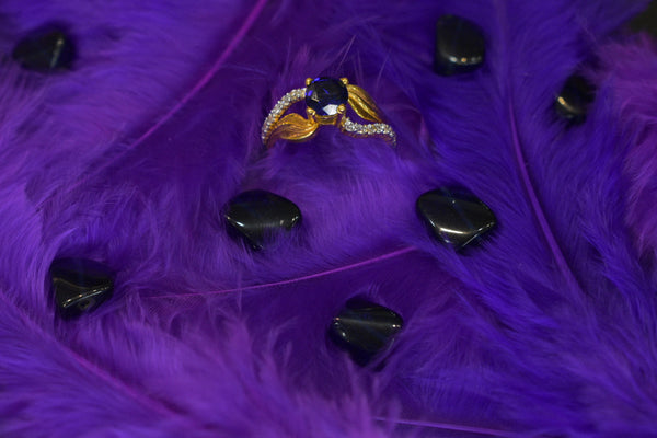 Eria 22k Gold Swarovski Ring - R15