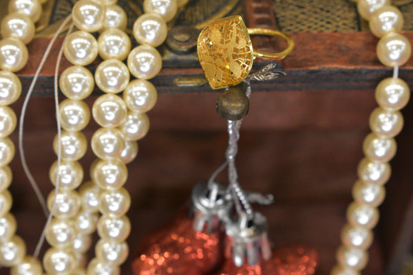 Eria 22k Gold Swarovski Ring - R62