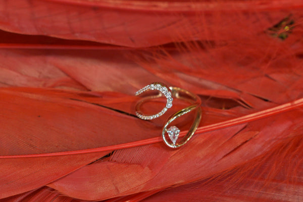 Eria 18K Gold Swarovski Ring - R46