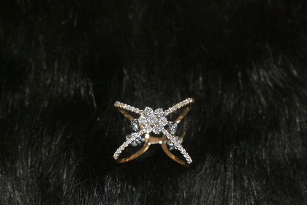 Eria 18K Gold Swarovski Ring - R104