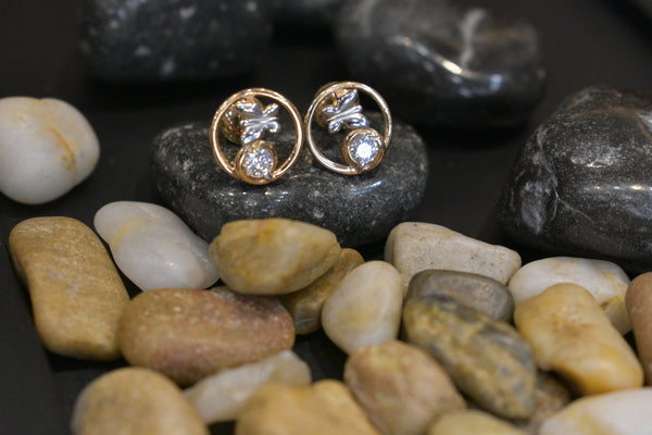 Eria 18k Rose Gold with Rhodium- T24