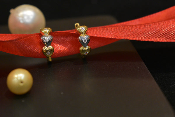 Eria 22k Yellow Gold With Rhodium - T128