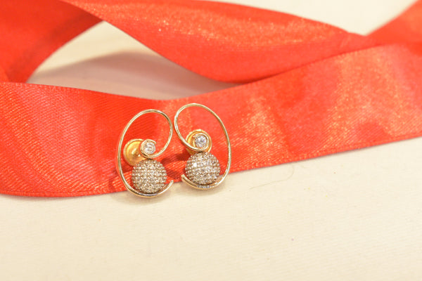 Eria 18K Swarovski (White), Rose Gold- PD12