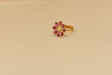 Eria 22kt Gold Swarovski Ring - R204