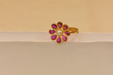 Eria 22kt Gold Swarovski Ring - R204