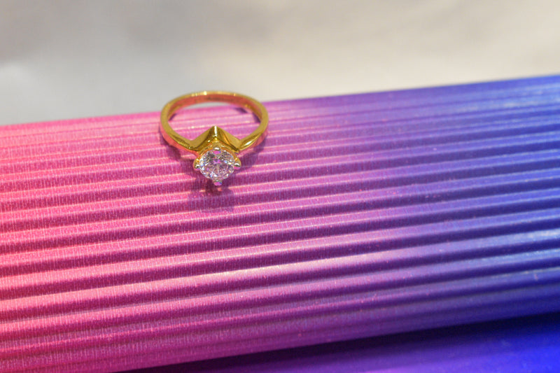 Eria 22kt Gold Swarovski Ring - R133