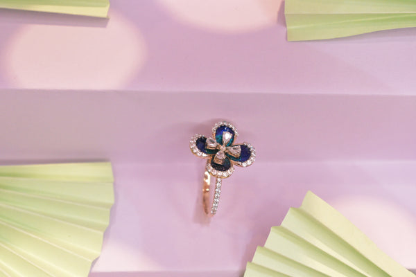 Eria 18K Gold Swarovski Ring - R152
