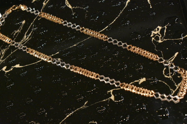 Eria 18K Rose gold With Rhodium Chain - C16