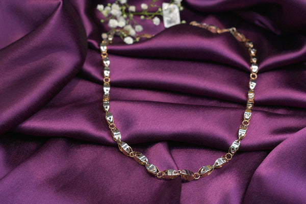 Eria 18K Rose gold With Rhodium Chain - C20