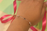 Mystical Star Studded Silver Bracelet  - SK5