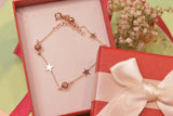 Mystical Star Studded Silver Bracelet  - SK5