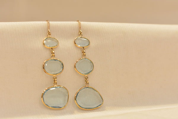 Eria 18K Gold Swarovski Tops - T37 view 1