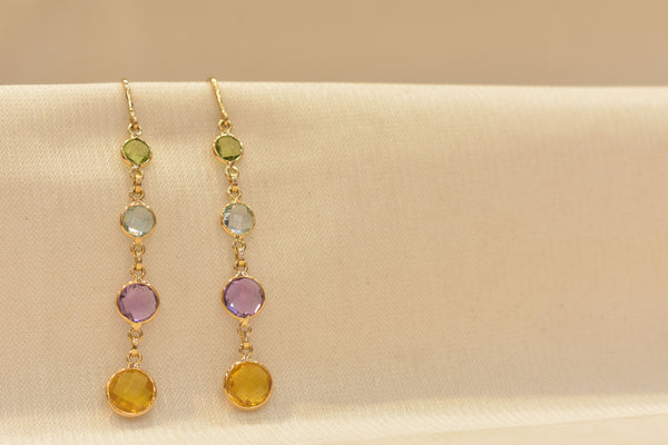 Eria 18K Gold Swarovski Tops - T48 View1
