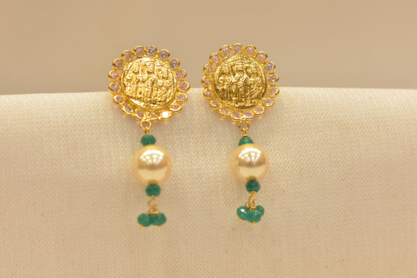 Eria 22K Gold Swarovski Tops - NS49 View1