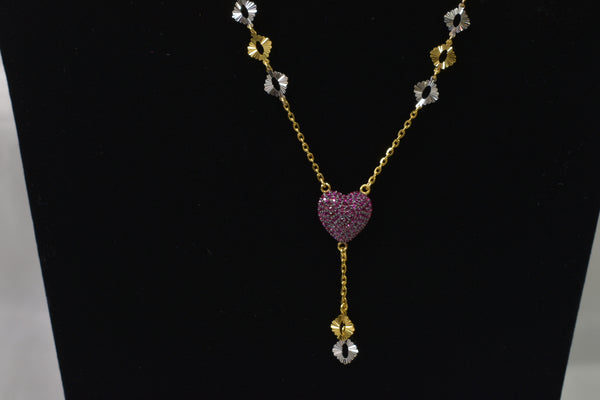 Eria 22K Gold Necklace - N42 - View 2