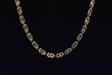 Eria 18K Gold Chain with Precious Stones - C18 - View 2
