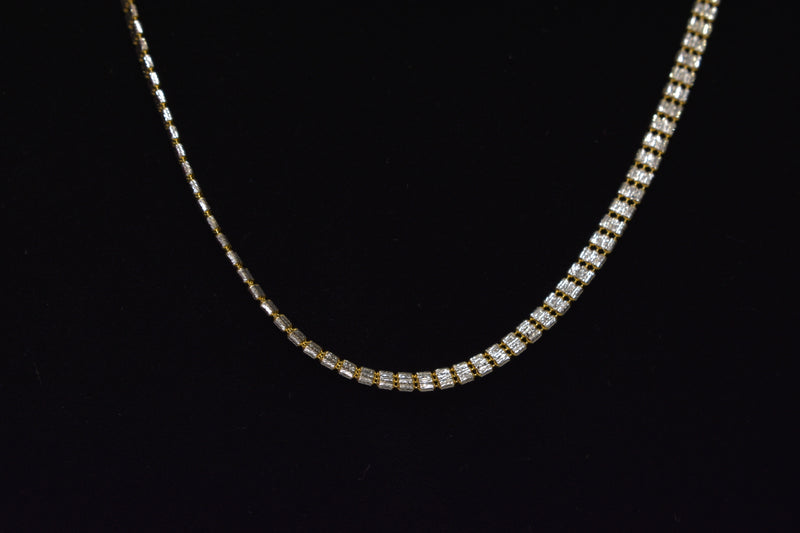 Eria 18K Gold Chain with Precious Stones - C64 - View 3