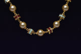 Eria 22K Gold Chain with Pearls - C23 - View 2