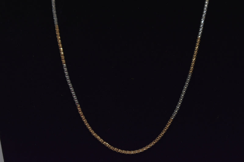 Eria 18K Gold Chain with Precious Stones - C13 - View 2