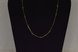 Eria 22K Gold Chain with Precious Stones - C44 - View 3