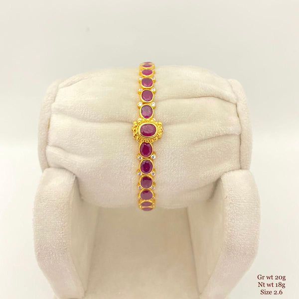 Traditional Ruby Single Bangle Screw Type B201