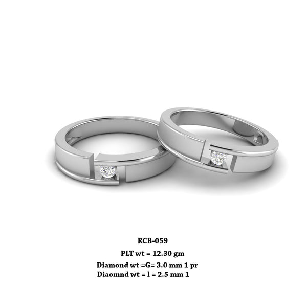Buy CEYLONMINE AMERICAN DIAMOND RING Adjustable Couple Rings for lovers in  Silver Plated Ring Online at Best Prices in India - JioMart.