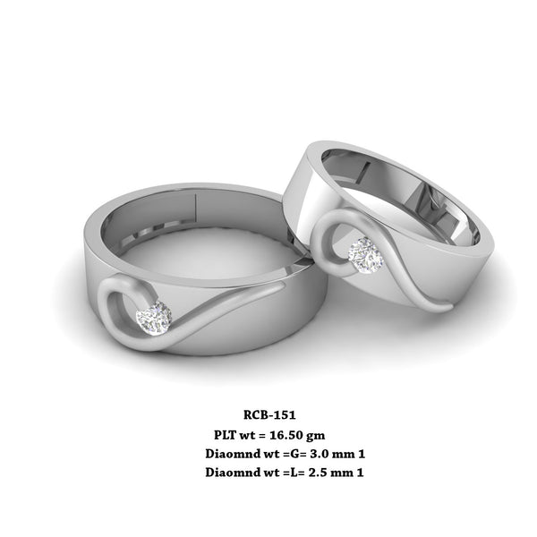 Platinum couple sale rings designs