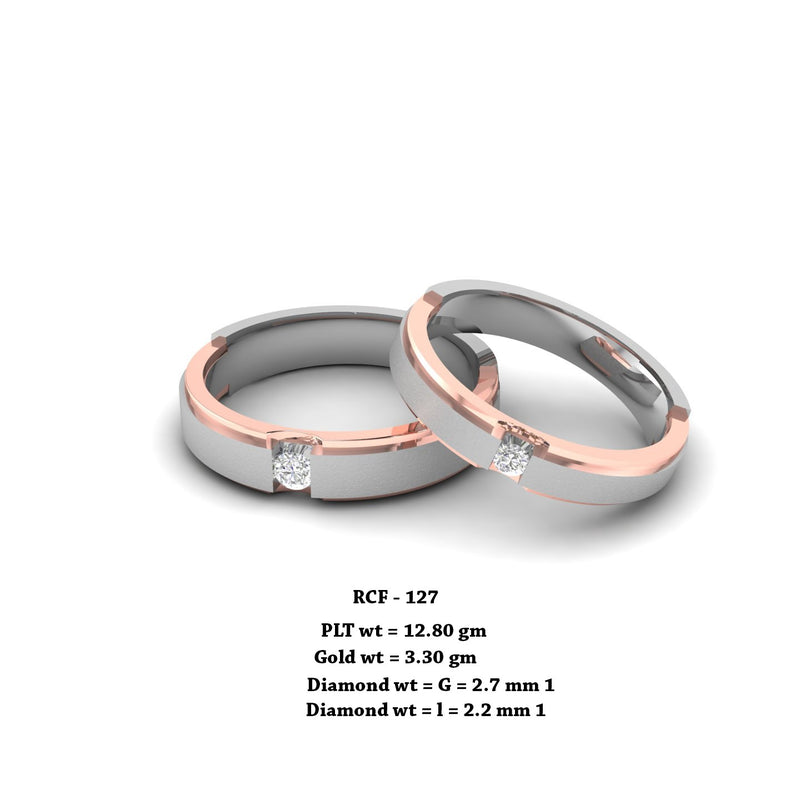 AuGrav.com - Platinum Couple Rings - Gold Rings - Custom Wedding Bands -  Personalized Jewellery - YouTube
