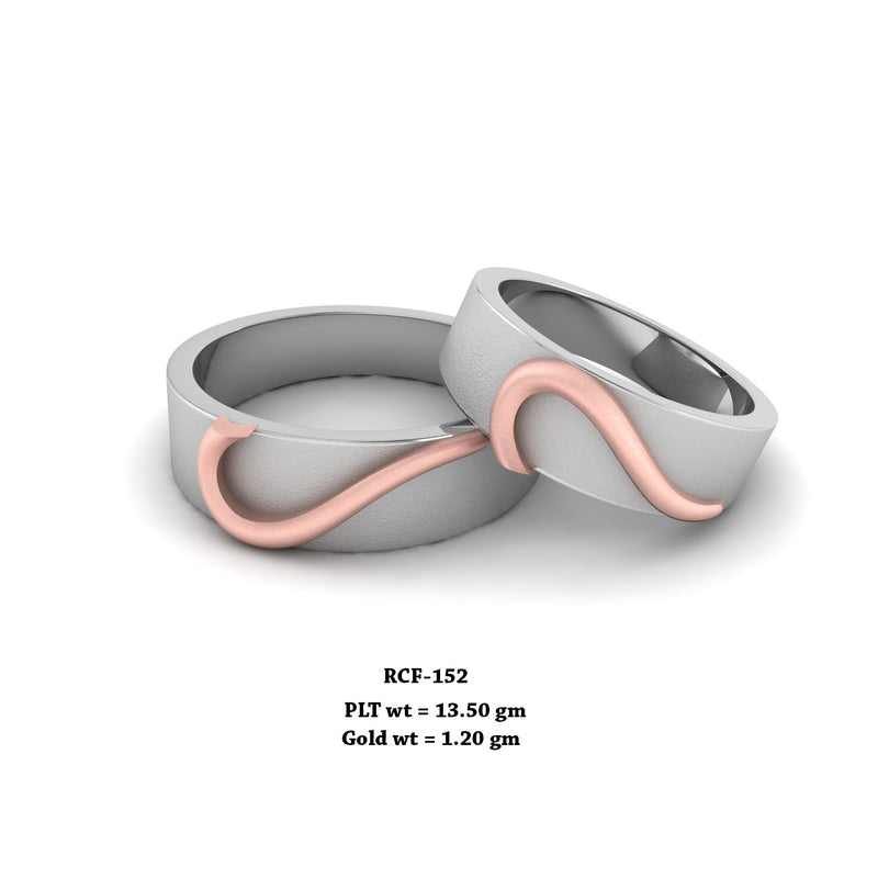 RCF 152 platinum Couple Rings