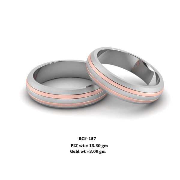 RCF 157 platinum Couple Rings