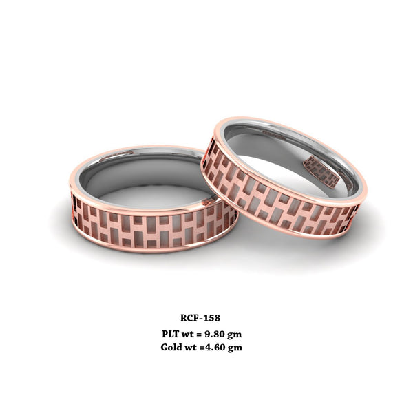 RCF 158 platinum Couple Rings