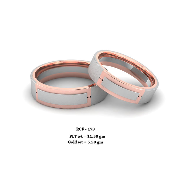 RCF 173 platinum Couple Rings