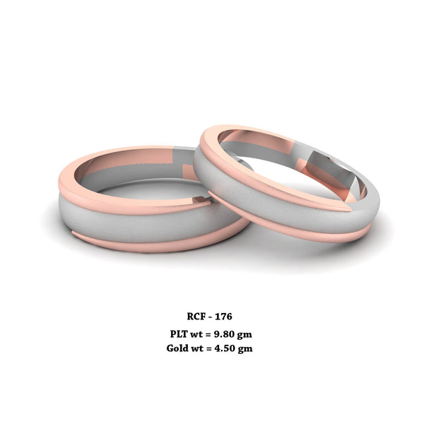 RCF 176 platinum Couple Rings