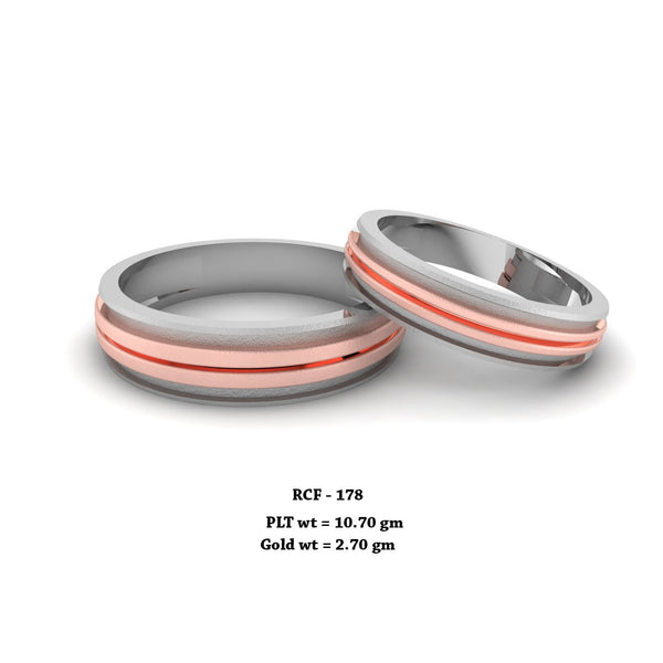 RCF 178 platinum Couple Rings