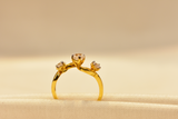 Eria 22K Gold Swarovski Ring - R69 - View 1