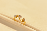 Eria 22K Gold Swarovski Ring - R69 - View 2