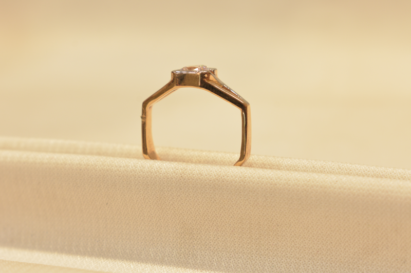 Eria 18K Gold Swarovski Ring - R157 - View 3