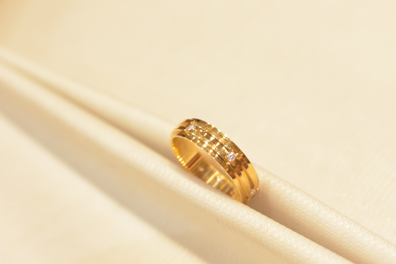 Eria 22K Gold Swarovski Ring - R89 - View 2