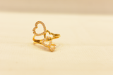 Eria 22K Gold Swarovski Ring - R159 - View 1